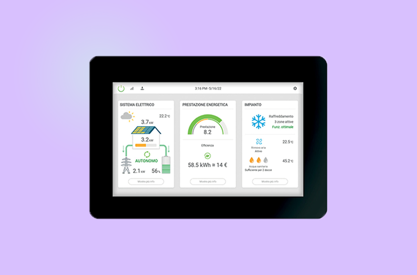 CONTROL4 NRG by Clivet: Instalați un display pentru a coordona toate dispozitivele și unitățile din locuință